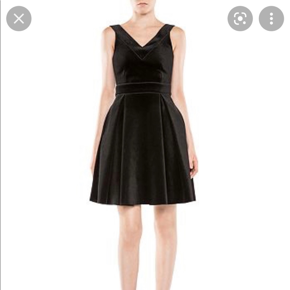 Maje black suede dress